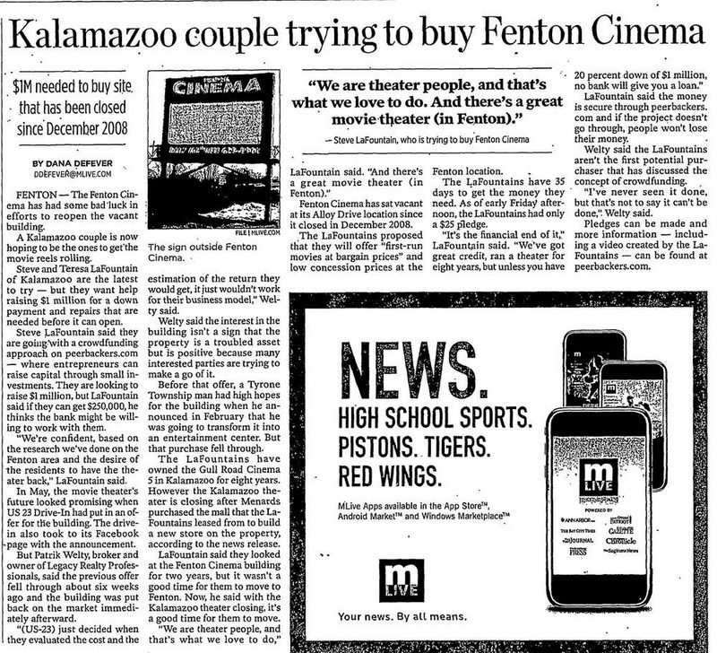 Fenton Cinema - Flint Journal Aug 2012 (newer photo)